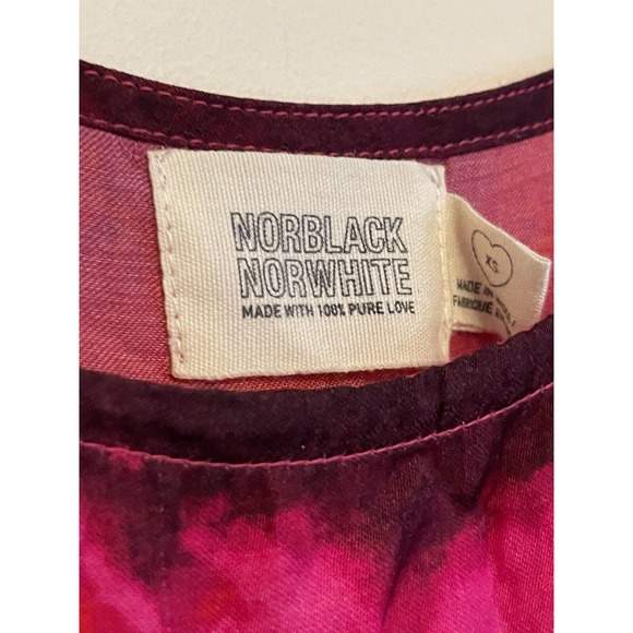 Norblack Norwhite Anthropologie Lysandra Tie-Dye Maxi Dress‎ Size XS Pink Red - Picture 8 of 8